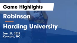 Robinson  vs Harding University  Game Highlights - Jan. 27, 2022