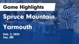 Spruce Mountain  vs Yarmouth  Game Highlights - Feb. 2, 2023
