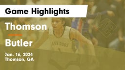 Thomson  vs Butler  Game Highlights - Jan. 16, 2024