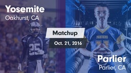 Matchup: Yosemite  vs. Parlier  2016