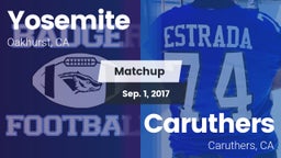 Matchup: Yosemite  vs. Caruthers  2017