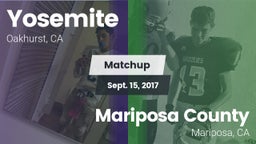 Matchup: Yosemite  vs. Mariposa County  2017