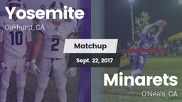 Matchup: Yosemite  vs. Minarets  2017