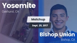 Matchup: Yosemite  vs. Bishop Union  2017