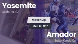 Matchup: Yosemite  vs. Amador  2017