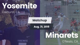 Matchup: Yosemite  vs. Minarets  2018
