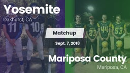 Matchup: Yosemite  vs. Mariposa County  2018
