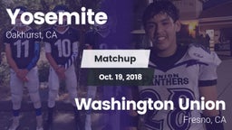 Matchup: Yosemite  vs. Washington Union  2018