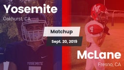 Matchup: Yosemite  vs. McLane  2019