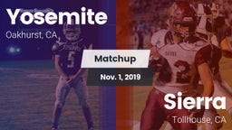 Matchup: Yosemite  vs. Sierra  2019