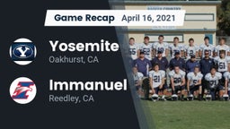Recap: Yosemite  vs. Immanuel  2021