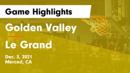 Golden Valley  vs Le Grand Game Highlights - Dec. 3, 2021