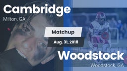 Matchup: Cambridge High vs. Woodstock  2018