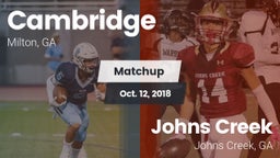 Matchup: Cambridge High vs. Johns Creek  2018