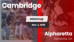 Matchup: Cambridge High vs. Alpharetta  2018