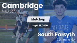 Matchup: Cambridge High vs. South Forsyth  2020