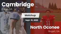Matchup: Cambridge High vs. North Oconee  2020