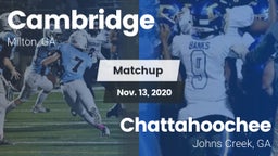 Matchup: Cambridge High vs. Chattahoochee  2020