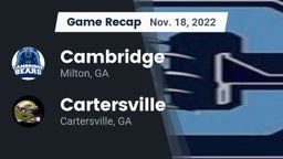 Recap: Cambridge  vs. Cartersville  2022
