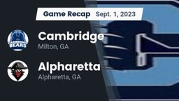 Recap: Cambridge  vs. Alpharetta  2023
