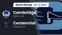 Recap: Cambridge  vs. Centennial  2023