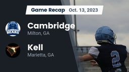 Recap: Cambridge  vs. Kell  2023