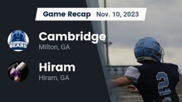 Recap: Cambridge  vs. Hiram  2023
