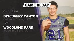 Recap: Discovery Canyon  vs. Woodland Park  2016