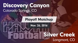 Matchup: Discovery Canyon vs. Silver Creek  2016