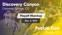 Matchup: Discovery Canyon vs. Pueblo East  2016