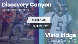 Matchup: Discovery Canyon vs. Vista Ridge  2017