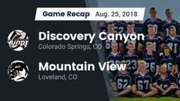 Recap: Discovery Canyon  vs. Mountain View  2018