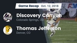 Recap: Discovery Canyon  vs. Thomas Jefferson  2018