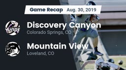Recap: Discovery Canyon  vs. Mountain View  2019