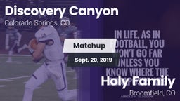 Matchup: Discovery Canyon vs. Holy Family  2019