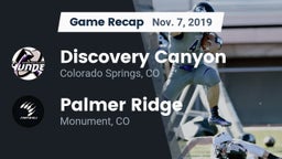 Recap: Discovery Canyon  vs. Palmer Ridge  2019