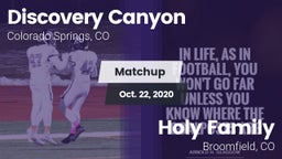 Matchup: Discovery Canyon vs. Holy Family  2020