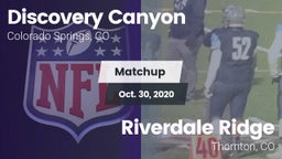 Matchup: Discovery Canyon vs. Riverdale Ridge 2020