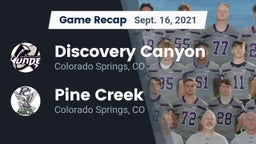 Recap: Discovery Canyon  vs. Pine Creek  2021