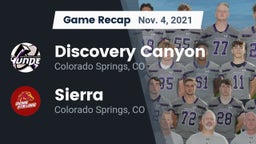 Recap: Discovery Canyon  vs. Sierra  2021