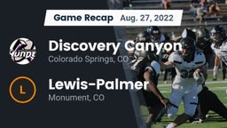 Recap: Discovery Canyon  vs. Lewis-Palmer  2022