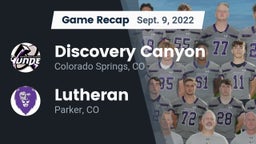 Recap: Discovery Canyon  vs. Lutheran  2022