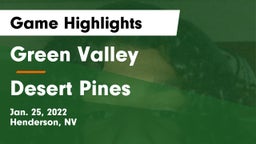 Green Valley  vs Desert Pines  Game Highlights - Jan. 25, 2022