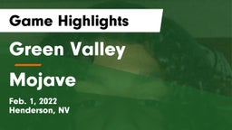 Green Valley  vs Mojave  Game Highlights - Feb. 1, 2022