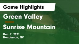 Green Valley  vs Sunrise Mountain  Game Highlights - Dec. 7, 2021