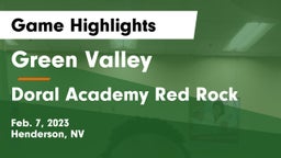 Green Valley  vs Doral Academy Red Rock Game Highlights - Feb. 7, 2023