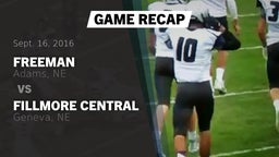 Recap: Freeman  vs. Fillmore Central  2016