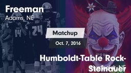 Matchup: Freeman vs. Humboldt-Table Rock-Steinauer  2016