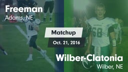 Matchup: Freeman vs. Wilber-Clatonia  2016