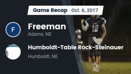 Recap: Freeman  vs. Humboldt-Table Rock-Steinauer  2017